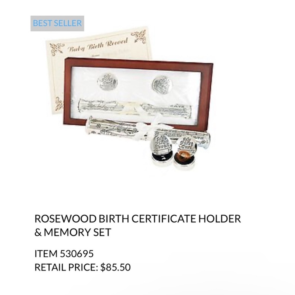 NWT Baby “My First” Keepsake Box - Beautiful Gift!